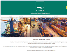 Tablet Screenshot of harbourinternationalfreight.com